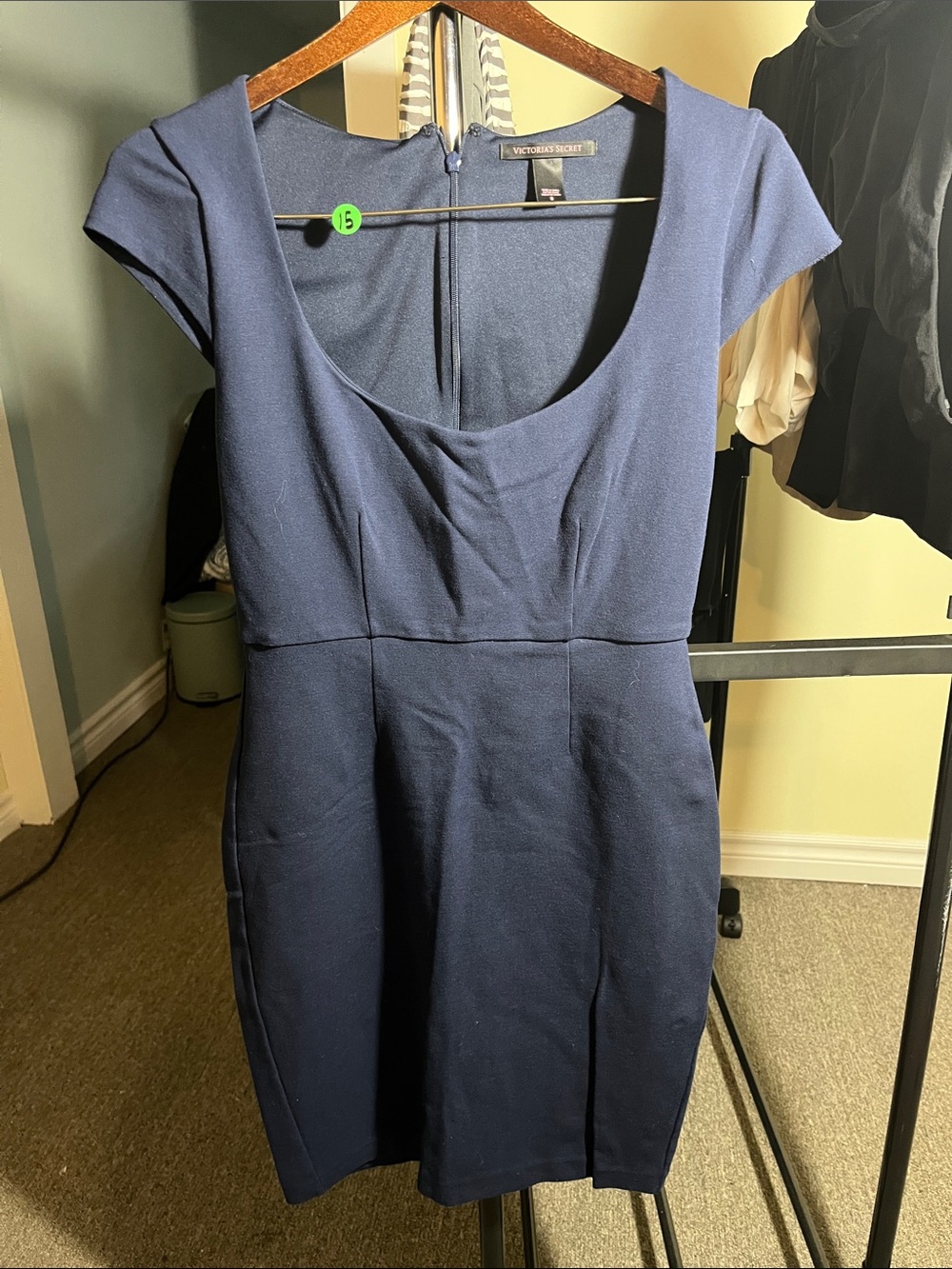 Victoria's Secret Navy Scoop Neck Midi Dress